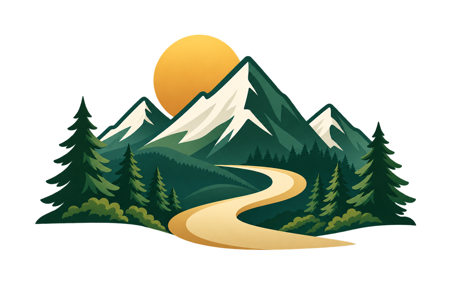 Fellowship Systems mountain and path logo